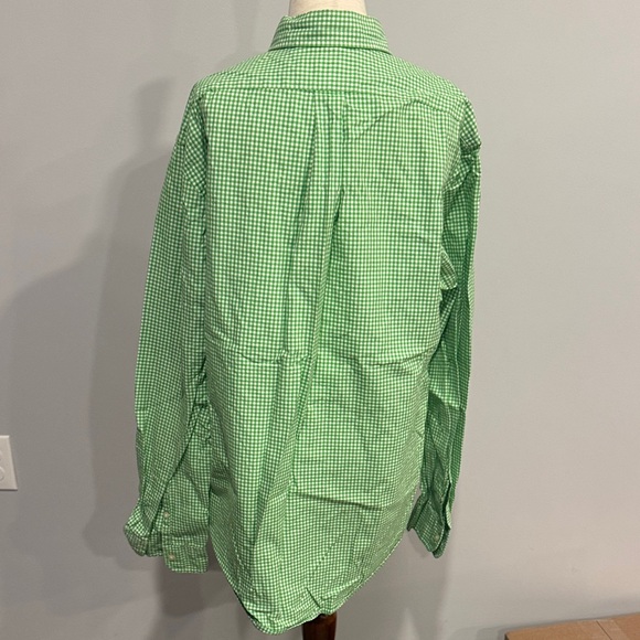 Ralph Lauren Green Checkered Button-Down Shirt Large - Picture 7 of 8